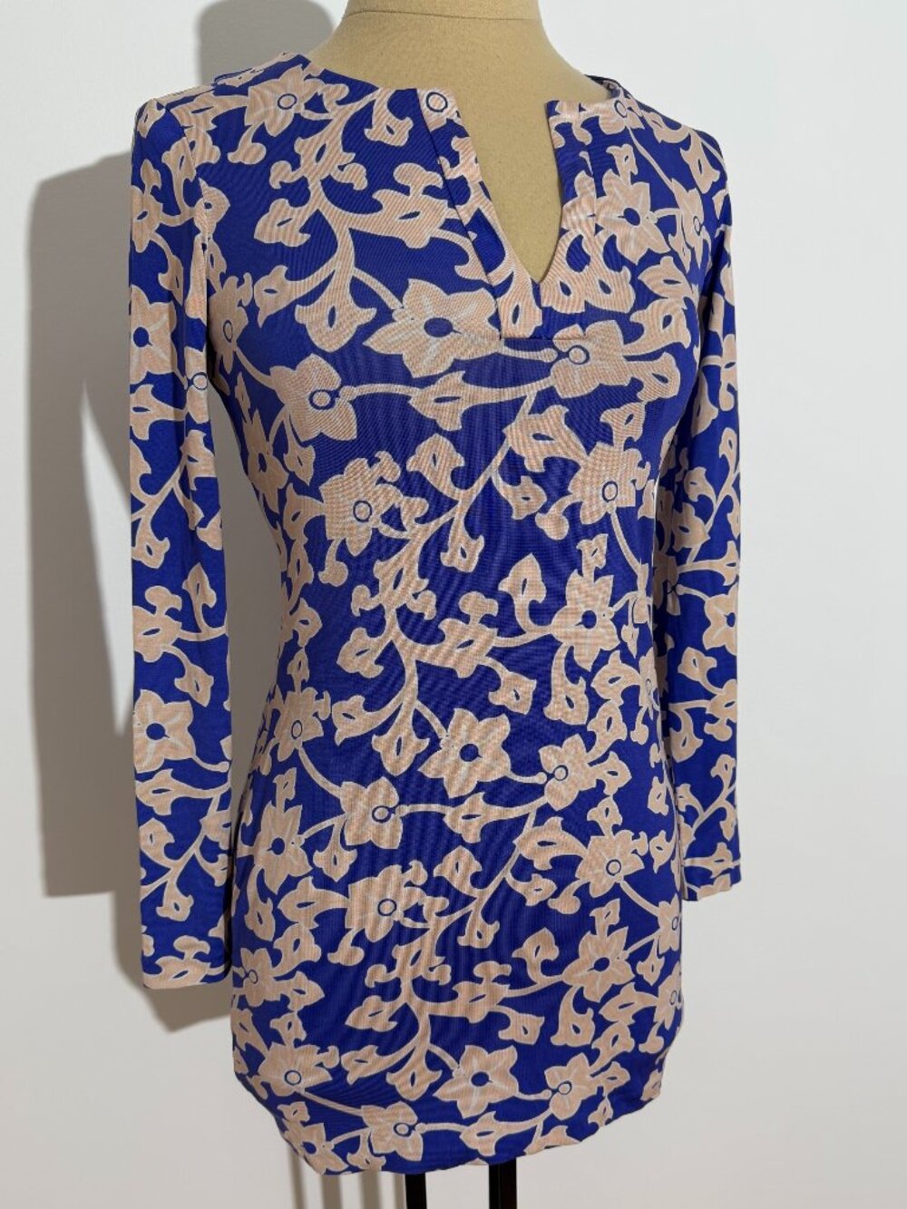 Diane von Furstenberg Reina Silk Jersey Mini Tunic Dress